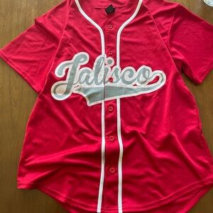 Red and white baseball jersey #baseball #sportswear